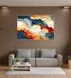 Handmade canvas Painting for Living Room : rising-clouds