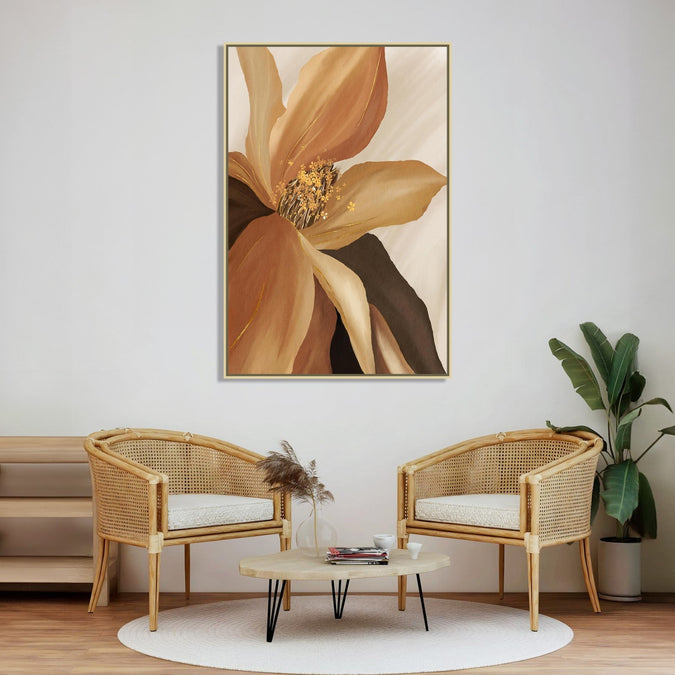 Handmade canvas Painting for Living Room : rustic-blossom