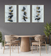 Handmade canvas Painting for Living Room : stone-butterflies