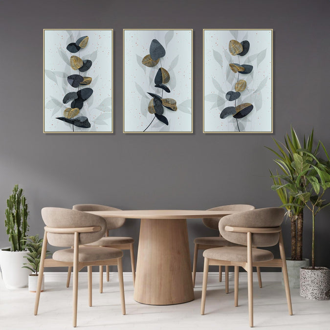 Handmade canvas Painting for Living Room : stone-butterflies