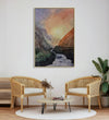 Handmade canvas Painting for Living Room : sun-in-the-valley