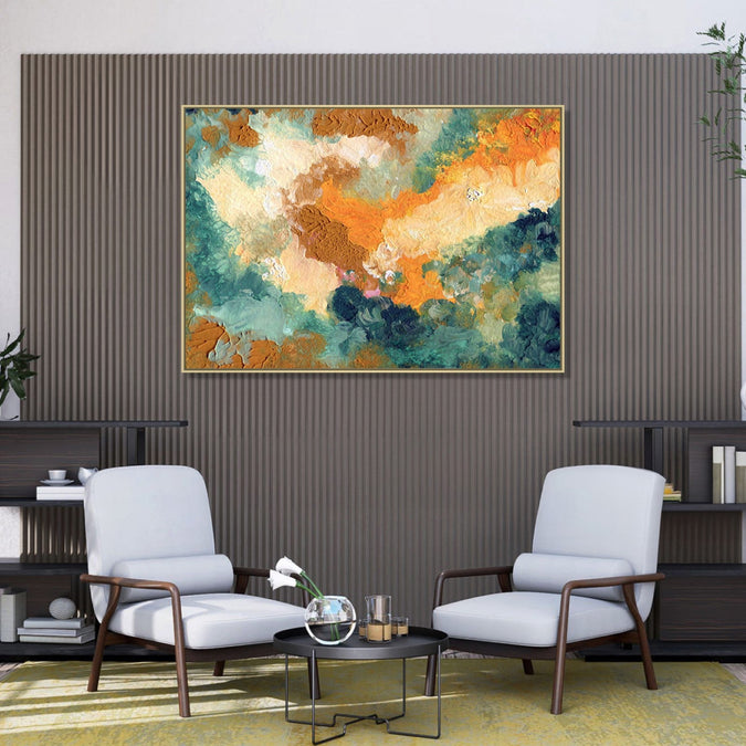 Handmade canvas Painting for Living Room : symphony-of-shades