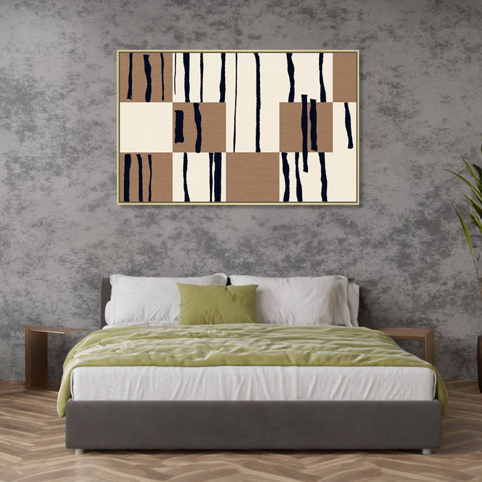 Handmade canvas Painting for Living Room : the-blocks