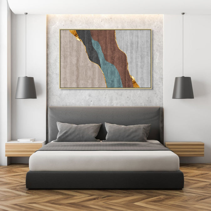 Handmade canvas Painting for Living Room : the-flow