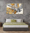 Handmade canvas Painting for Living Room : the-gold-leaf