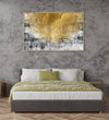 Handmade canvas Painting for Living Room : the-gold-web