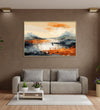 Handmade canvas Painting for Living Room : the-mountains