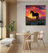 Handmade canvas Painting for Living Room : the-sunrise-shadow