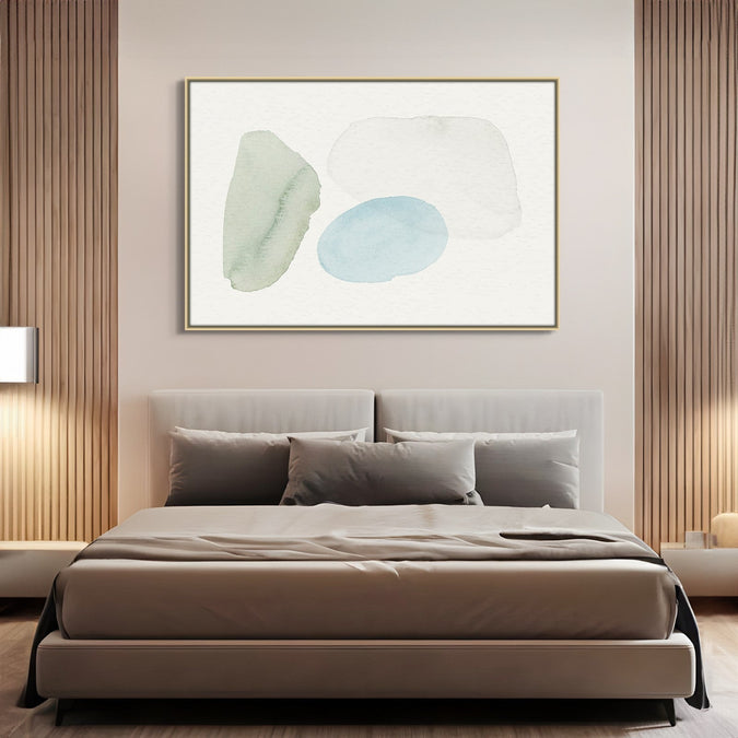 Handmade canvas Painting for Living Room : tranquil-balance