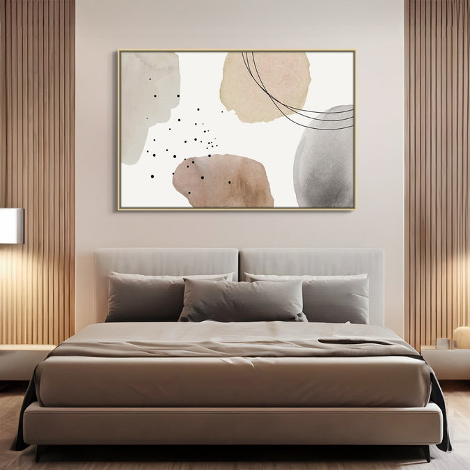 Handmade canvas Painting for Living Room : tranquil-balance-2