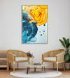 Handmade canvas Painting for Living Room : water-fire