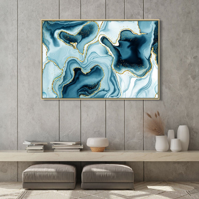 Handmade canvas Painting for Living Room : whispers-of-gold