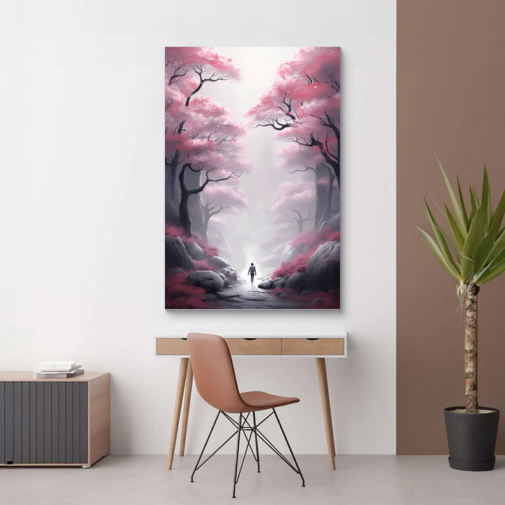 acrylic mountain painting