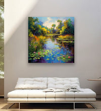 Jungle water body, trees, grass , lotus flowers Room 2