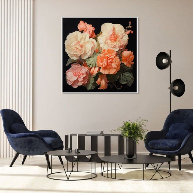 Large Painting for Living Room  : blooming-contrasts