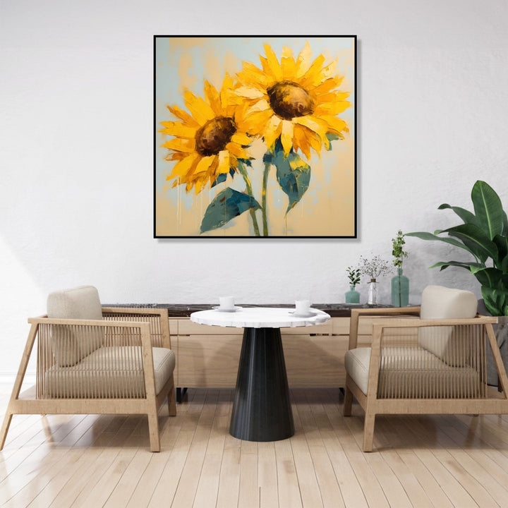 Large Painting for Living Room  : blooming-radiance