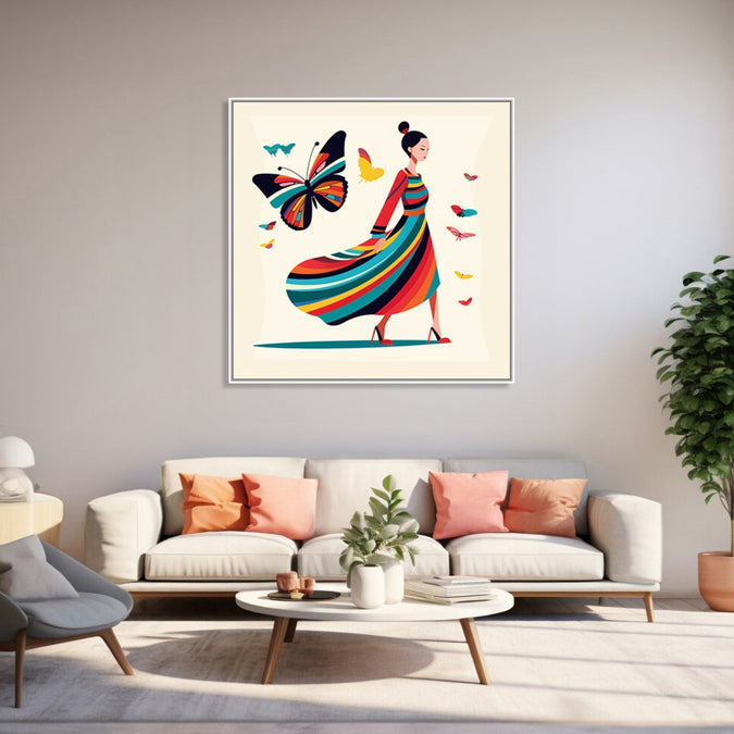 Large Painting for Living Room  : butterfly-dreams