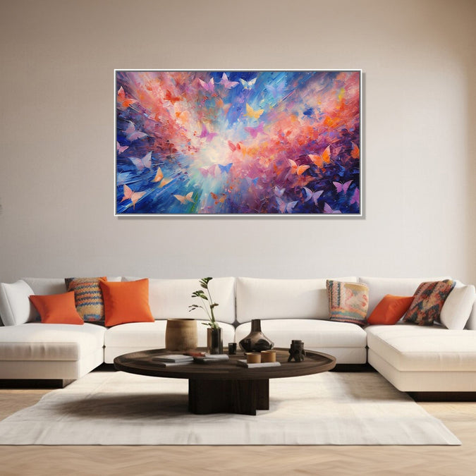 Large Painting for Living Room  : butterfly-dreamscape