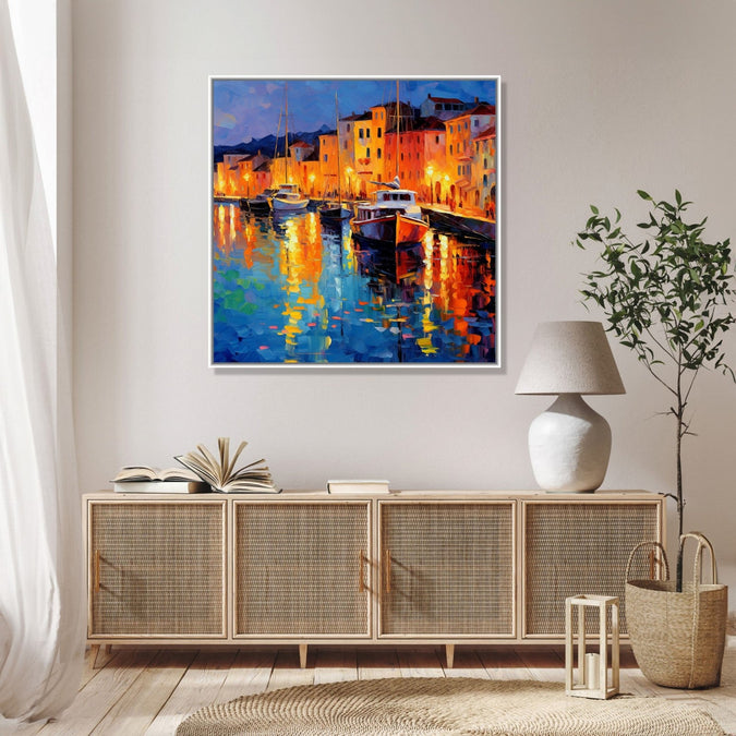 Large Painting for Living Room  : canal-serenity