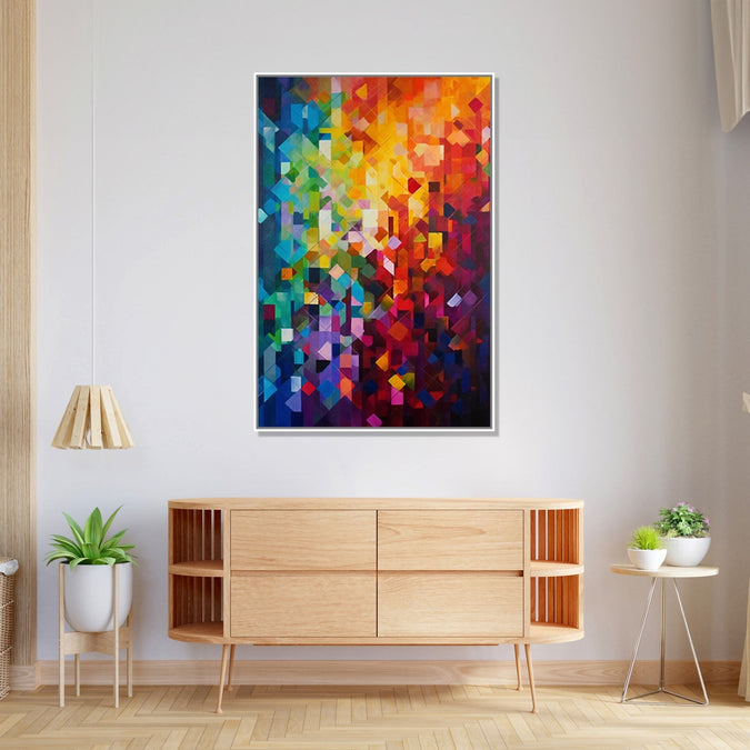 Large Painting for Living Room  : chaos-in-chroma