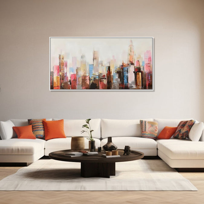 Large Painting for Living Room  : cityline