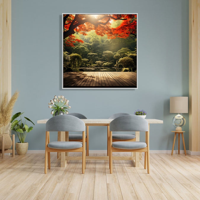 Large Painting for Living Room  : crimson-canopy