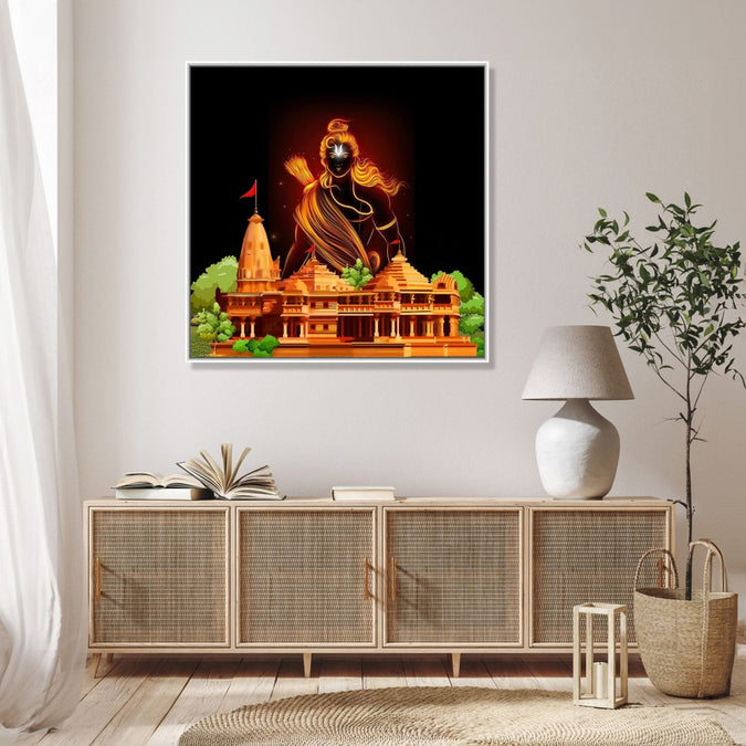 Large Painting for Living Room  : ram-mandir-square