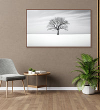 Painting for Home:Monochrome with a dry tree in the middle of the frame