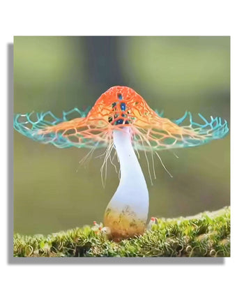 Mesh mushroom colourful 