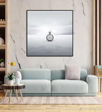 Painting for Bedroom: A stop watch kept in middle of no where