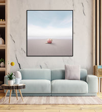 Painting for Bedroom: A pink seashell on a beach