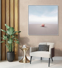Painting for Drawing Room: A pink seashell on a beach