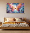 Orance butterfly abstract in blue background Room 3