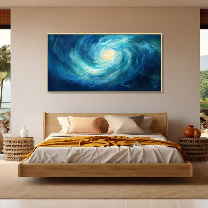 Painting for Bed Room : azure-whirlpool