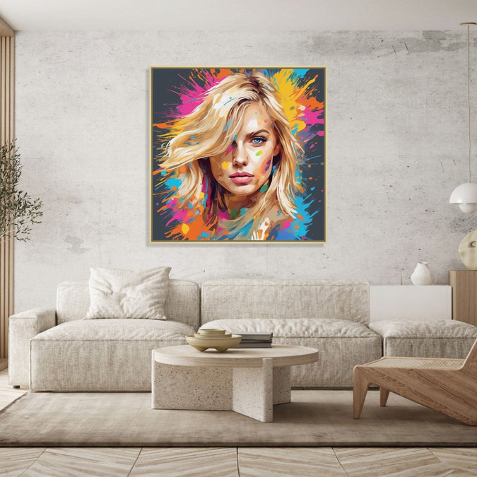 Painting for Bed Room : blonde-beauty