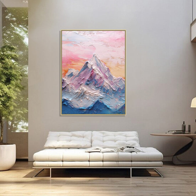 Painting for Bed Room : blushing-peaks