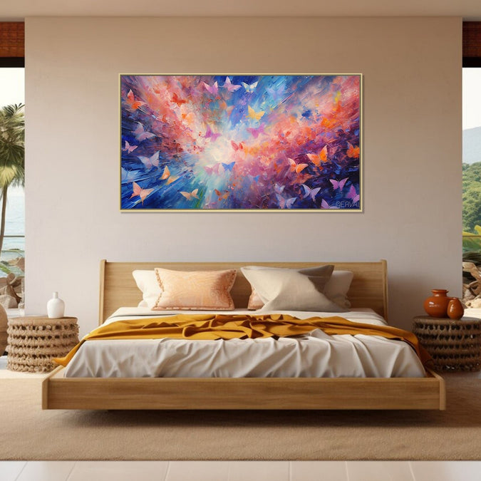 Painting for Bed Room : butterfly-dreamscape