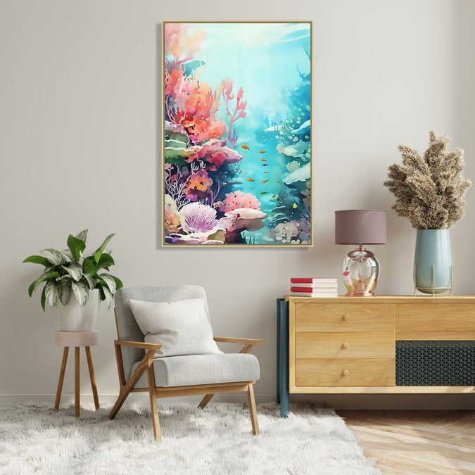 Painting for Bed Room : coral-symphony