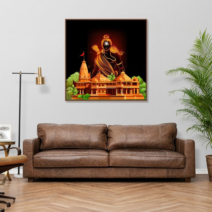 Painting for Bed Room : ram-mandir-square