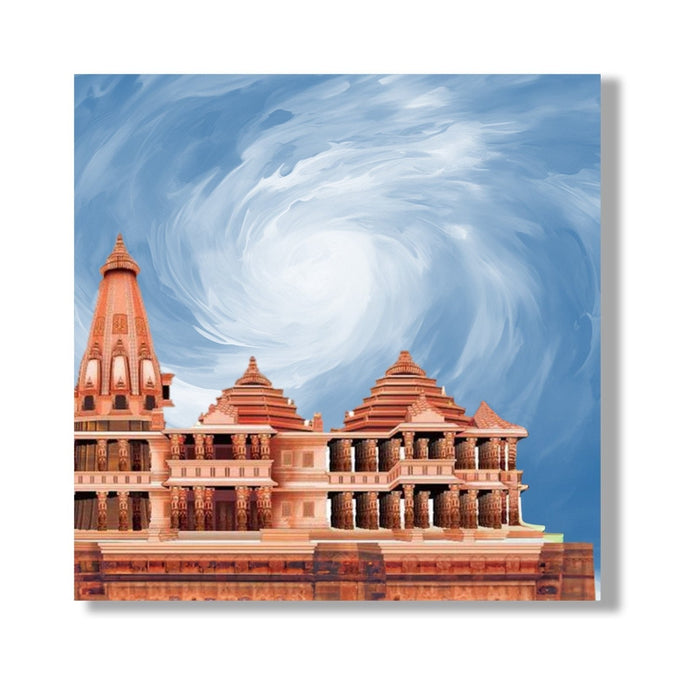 Painting for Drawing Room : ram-mandir-spiral