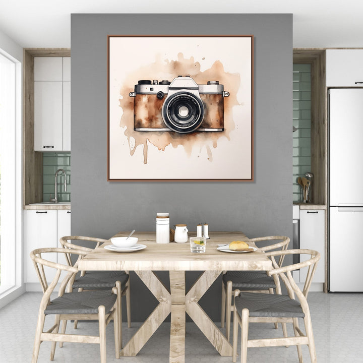 Abstract painting pf Old Camera – CRAFTICO