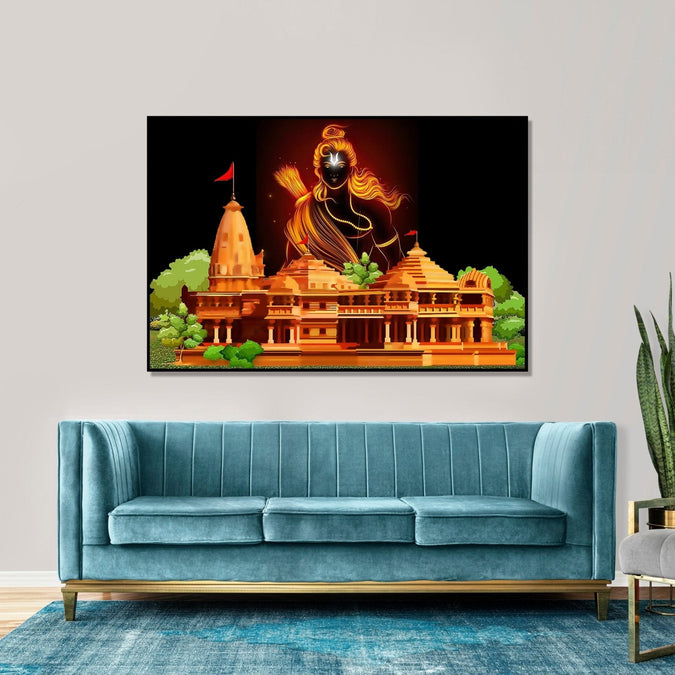 Painting for Home : ram-mandir-horizontal