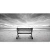 Painting for Living Room:A Bench on a quite beach