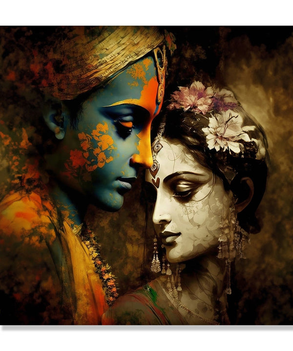 Radha Krishna Paintings Artworks | Radha krishna hand made painting ...