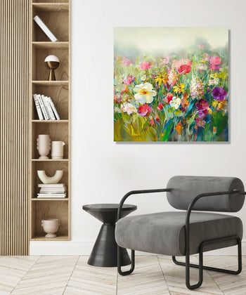 Painting for Living Room : blooming-symphony-1