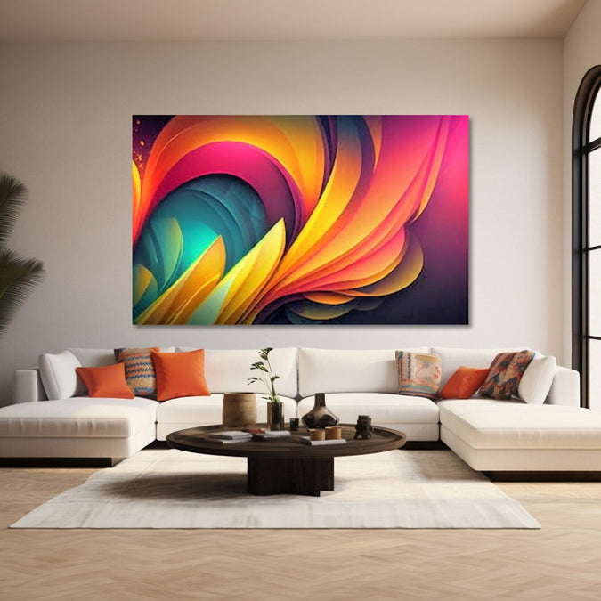 Painting for Living Room : chromatic-rhapsody