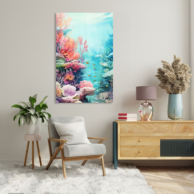 Painting for Living Room : coral-symphony