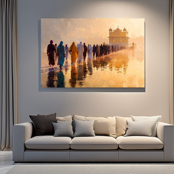 Golden Temple Devotees Procession