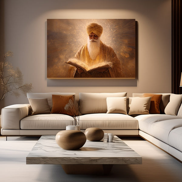 Sikh saint painting