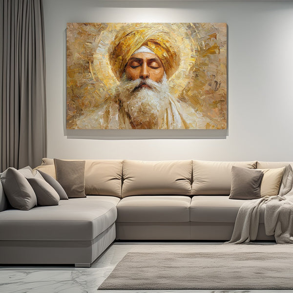 sikh saint golden painting
